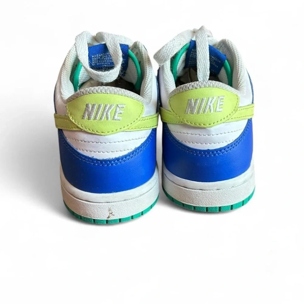Nike Dunk Low GS Stadium Green Royal 3Y – Kids Color Block Sneakers